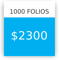 1000 folios